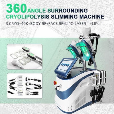 800W क्रायोलिपोलिसिस मशीन आरएफ लाइपो लेजर कूलिंग स्कल्प्टिंग मशीन